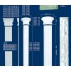 石膏线模具|罗马柱|山东高密百合石膏模具